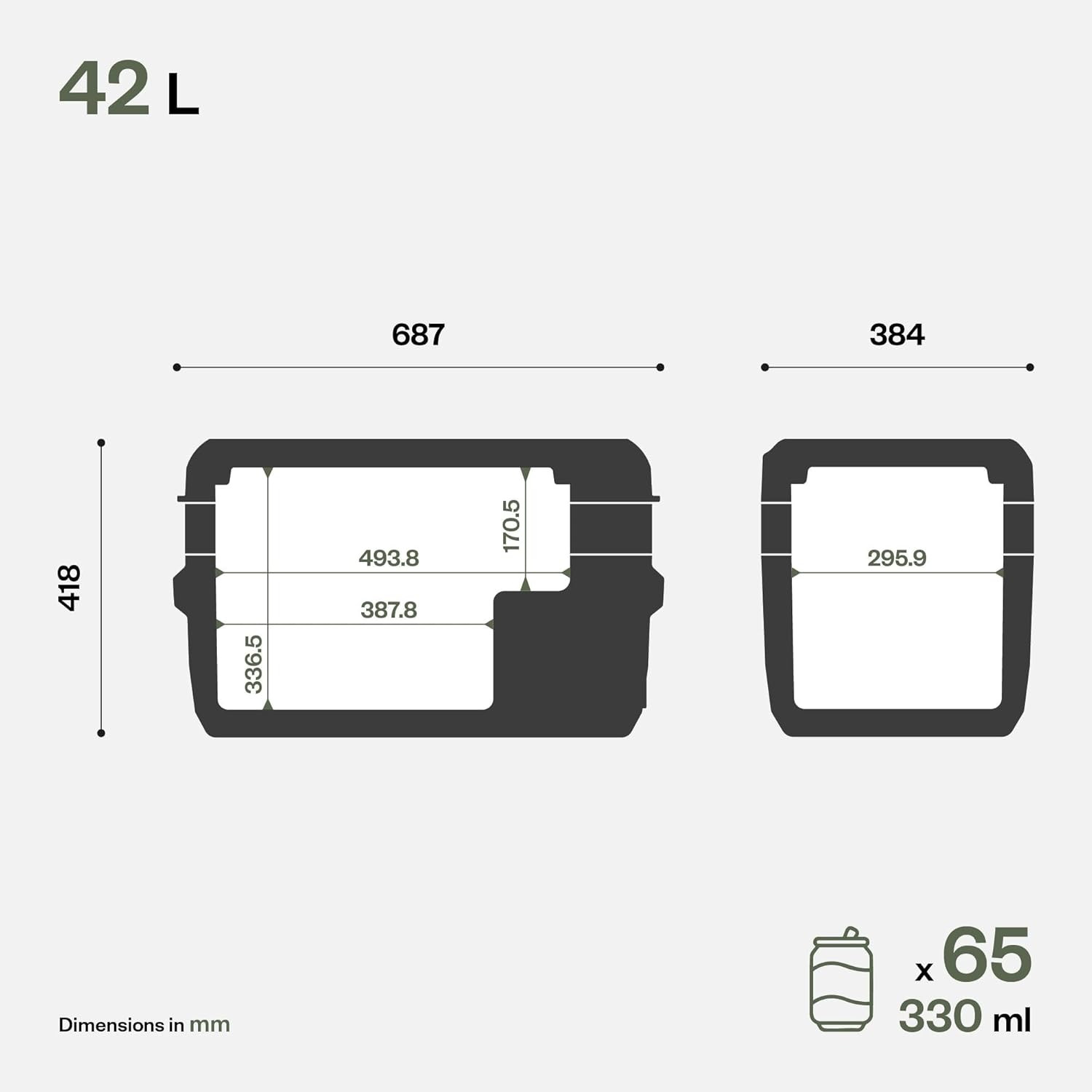 Portable compressor fridge, cooler box 12V INDEL B ITB42