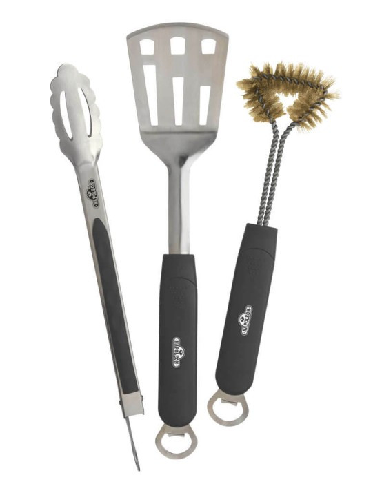 Kit NAPOLEON 3 piezas de acero inoxidable para BBQ
