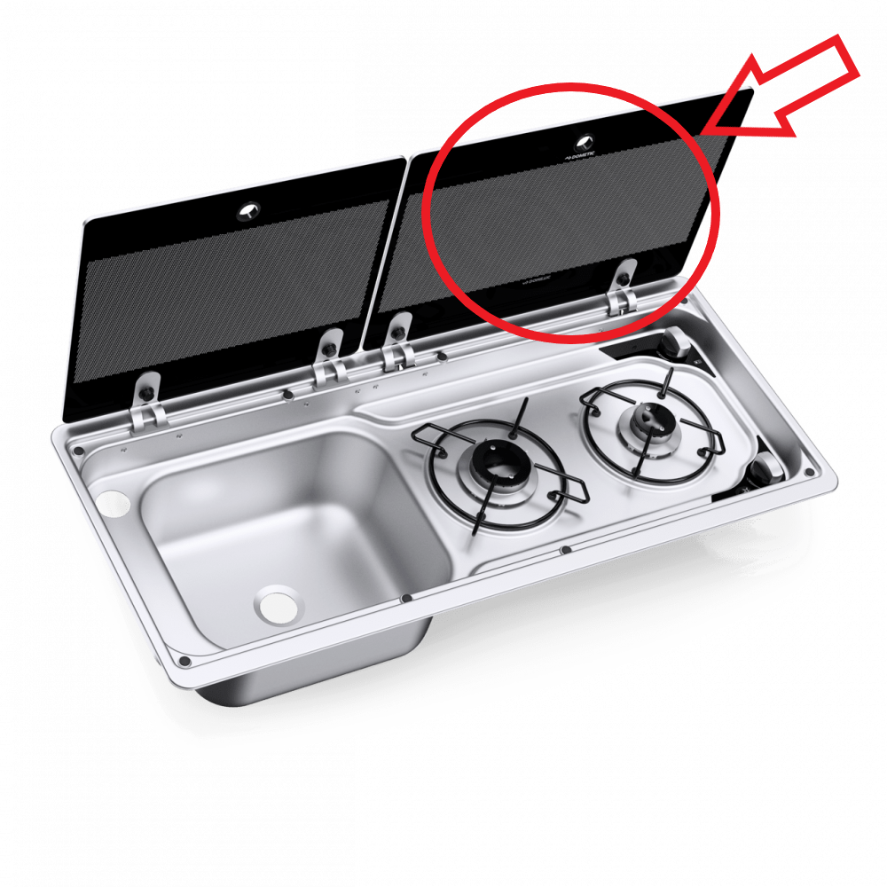 Verre de rechange droit DOMETIC pour cuisine MO9722L