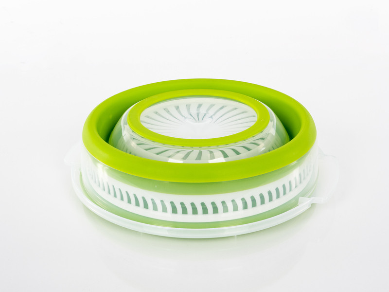 Essoreuse à salade pliable blanc/vert