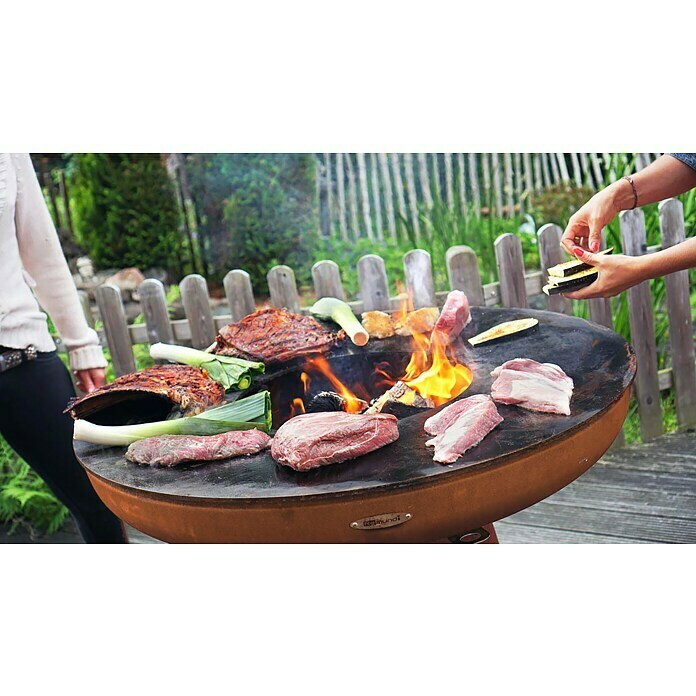 Grill REMUNDI Zelos M Grill, mit Holz oder Kohle für 10 Personen