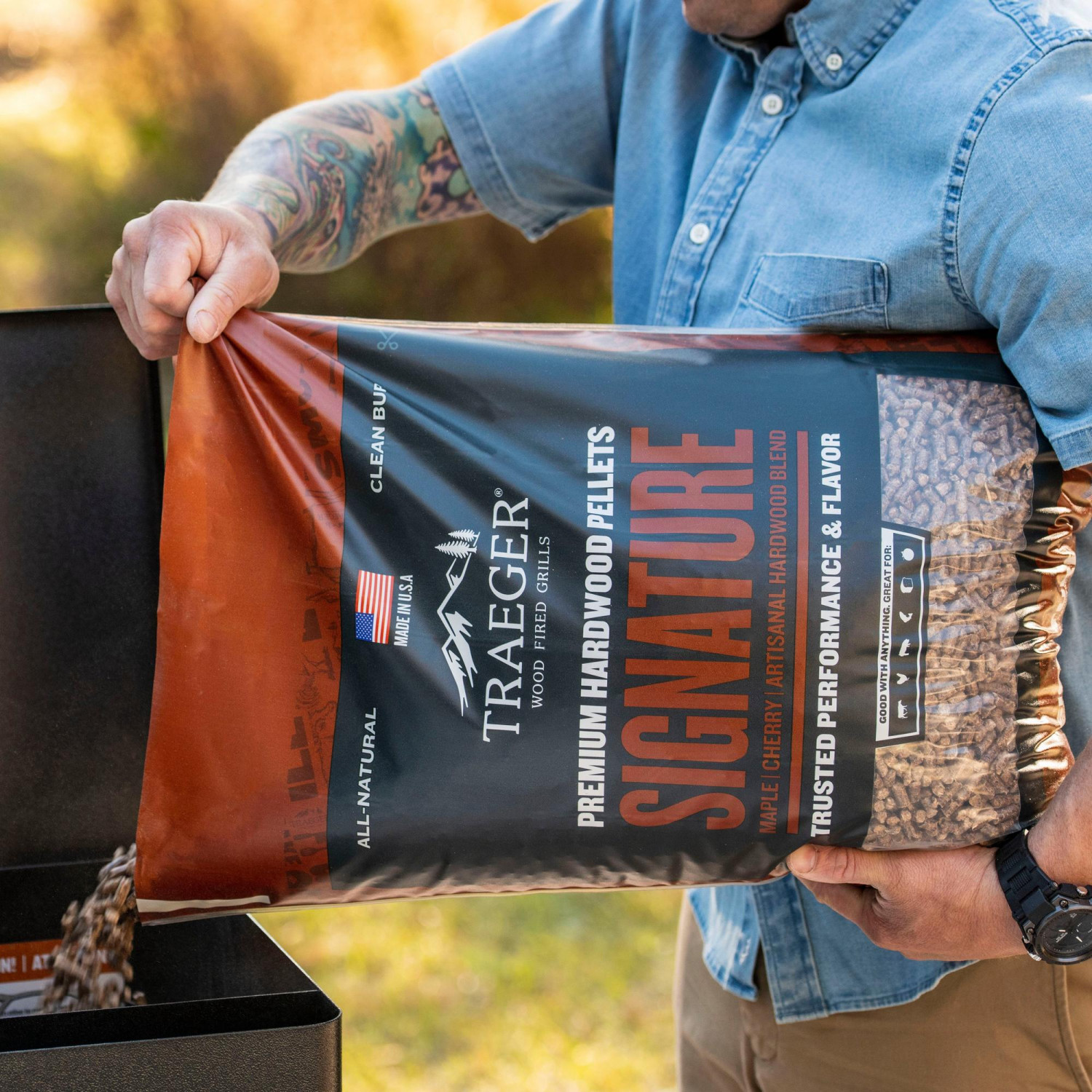 Pèl·lets de fusta TRAEGER Signature Blend 9 kg