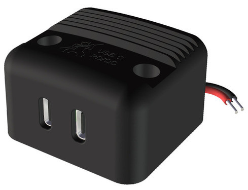 Doble conector USB-C de superficie