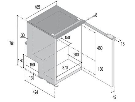 VITRIFRIGO C85i Fridge CHR HP