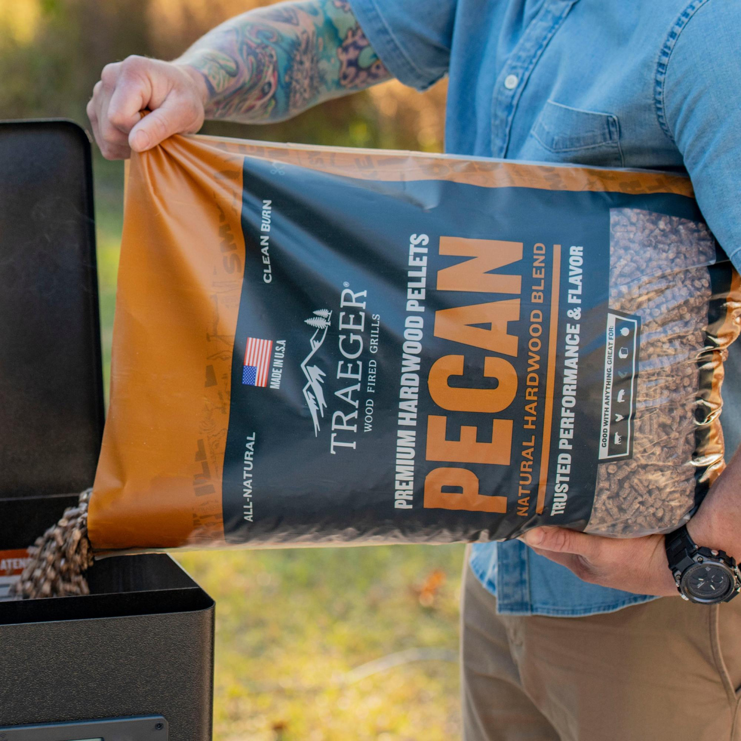 Pèl·lets de fusta TRAEGER Pecana 9 kg