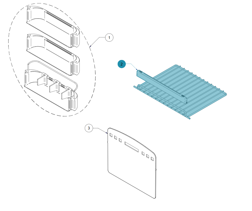 Kit de prestatges per a nevera VITRIFRIGO Slim