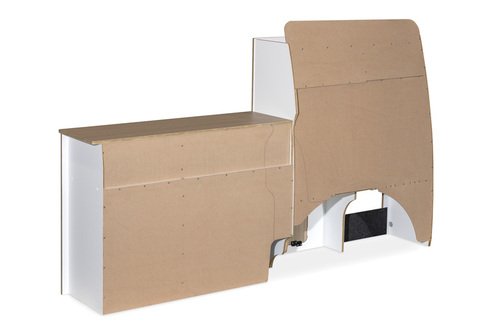 Module de meuble REIMO pour VW T5 / T6 / T6.1 à empattement court – Blanc et Chêne