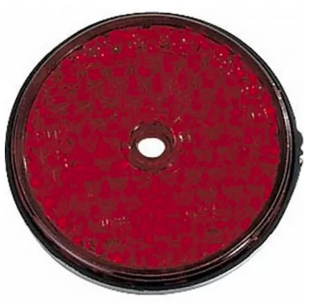 Catadiòptric rodó vermell