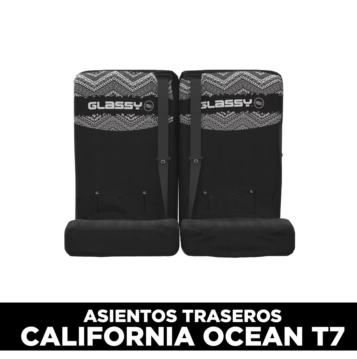Housse de banquette arrière double GLASSY California Ocean T7 Étnica