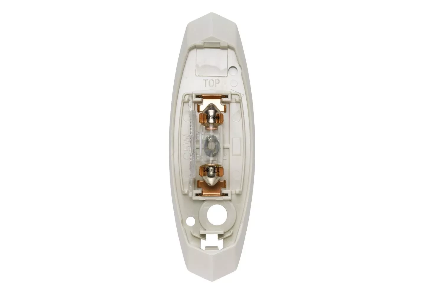 Red/white clearance light, white base for left side