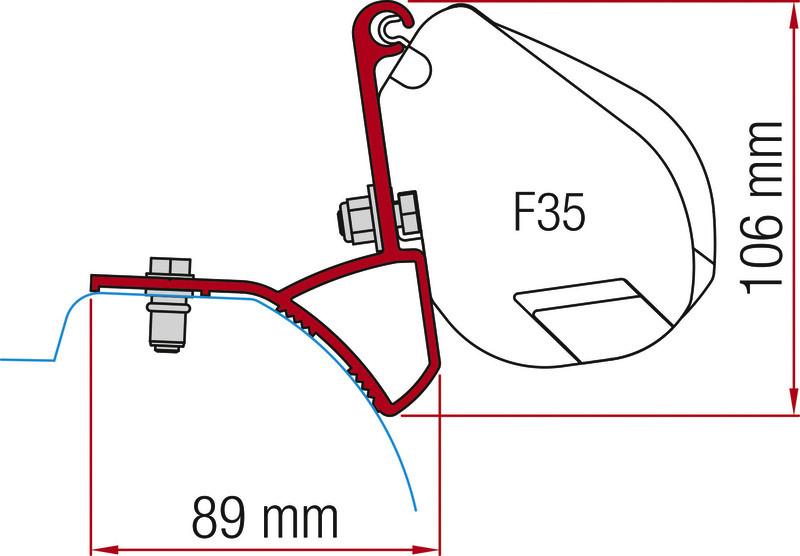 Adaptateur FIAMMA F35 Trafic X82