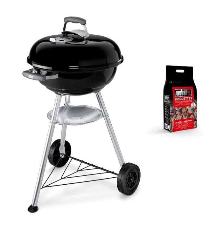 WEBER Compact Kettle 47 cm + 3 Kg Briquettes