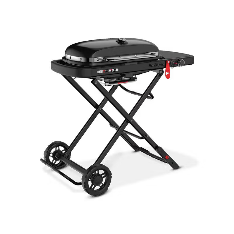 Weber Traveler Gasgrill Stealth Edition, Schwarz