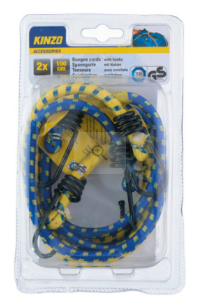 Elastic hook straps 2 units 100cm