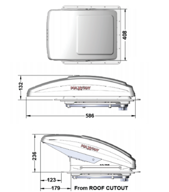 Claraboia MAXXFAN MAXXAIR 40x40 Crystal