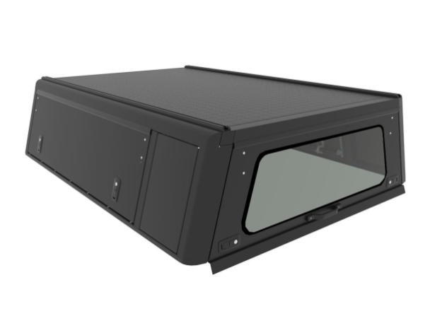 Hardtop ALU-CAB Explorer 3 para Toyota Hilux Revo extra cabina - aluminio liso negro