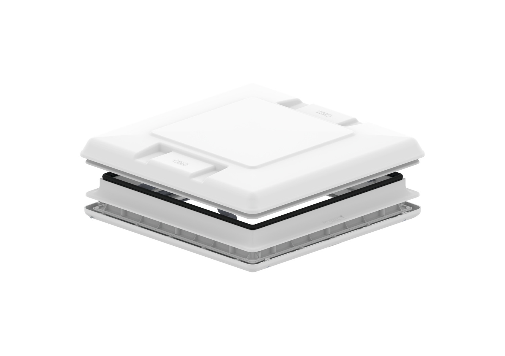 Lanterneau FIAMMA Vent 50x50 Blanc avec moustiquaire et store occultant