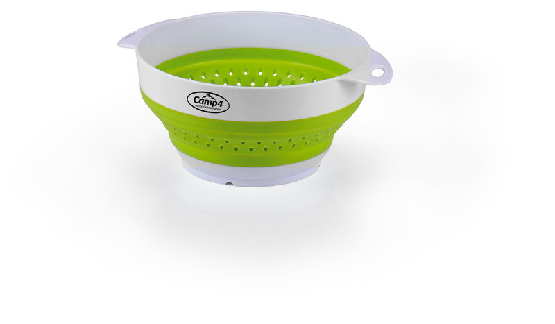 Silicone bowl and strainer Camp4 - White/Lime