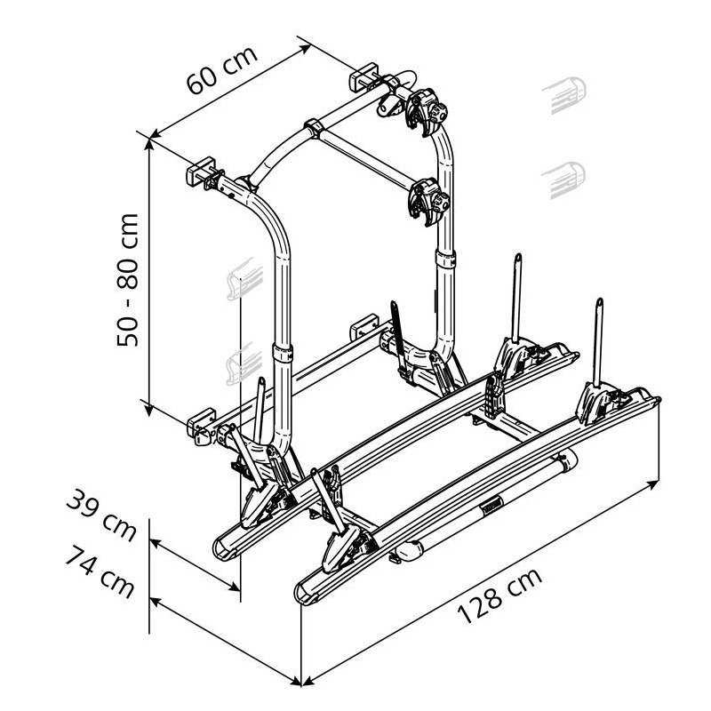 Bike Rack motorhome THULE Elite G2 Short