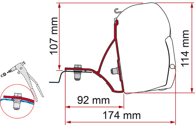 FIAMMA F45 Adapter für Renault Trafic X82 (2015...)