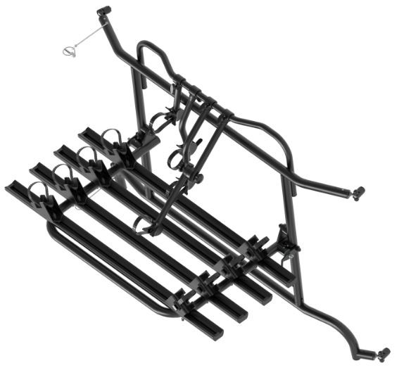 Bike Rack EUROCARRY for Ducato, Boxer, Jumper from 2007 onwards - 4 bikes