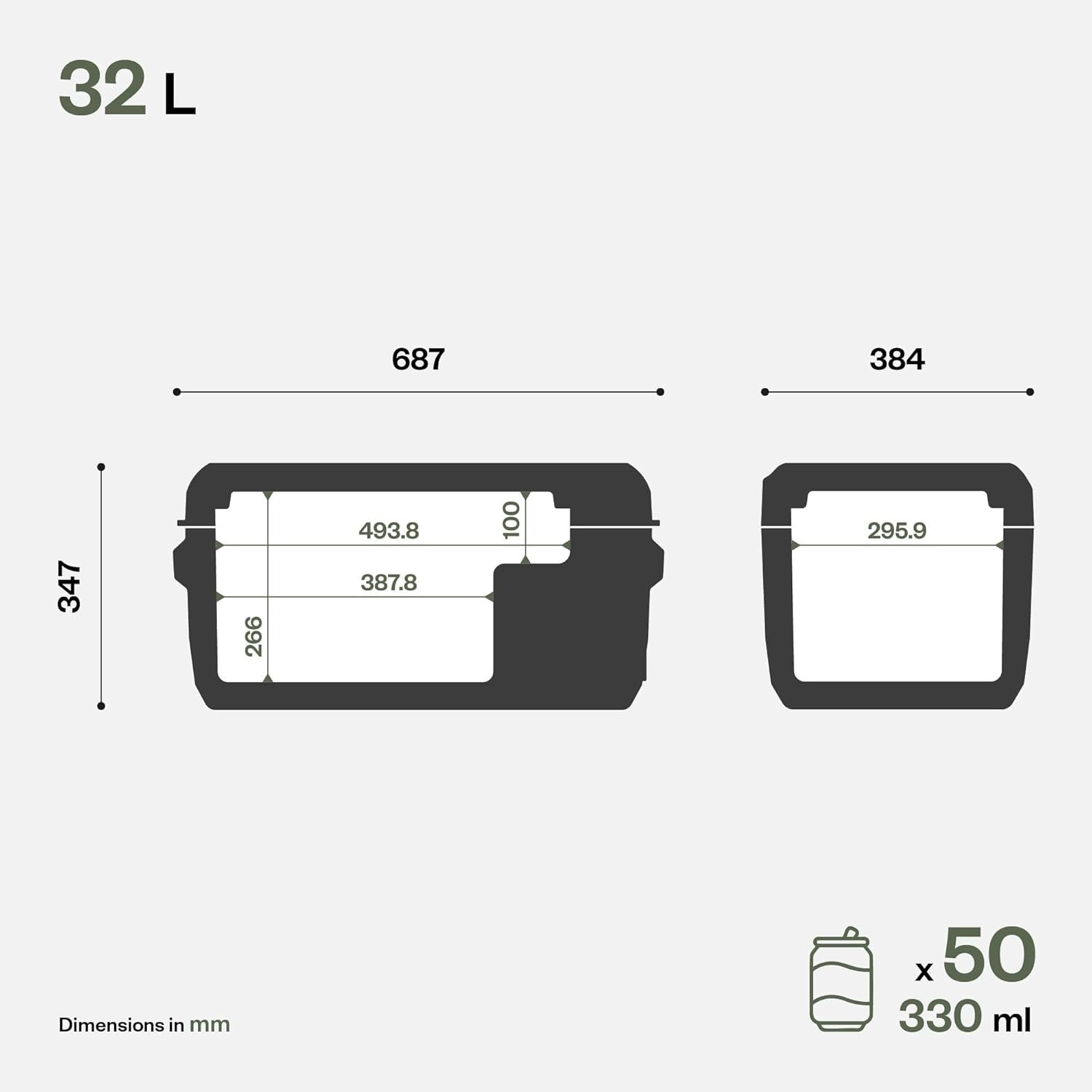 Portable compressor fridge, cooler box 12V INDEL B ITB32