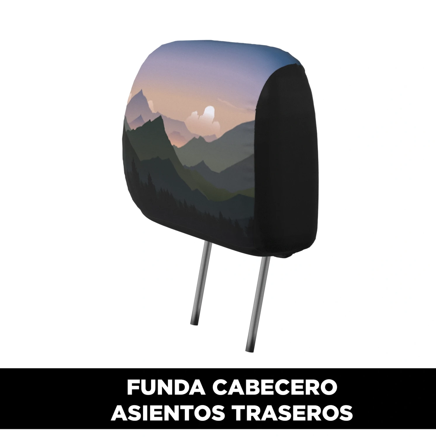 Headrest Cover Mountain GLASSY