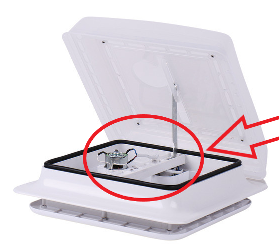 Replacement 12V Motor + Fan for CARBEST 28X28 Skylights