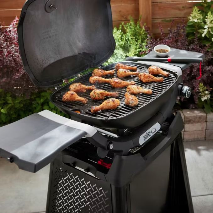 WEBER Q 2200N Gas Barbecue with Side Tables and Premium Cart: Your Complete Grilling Station