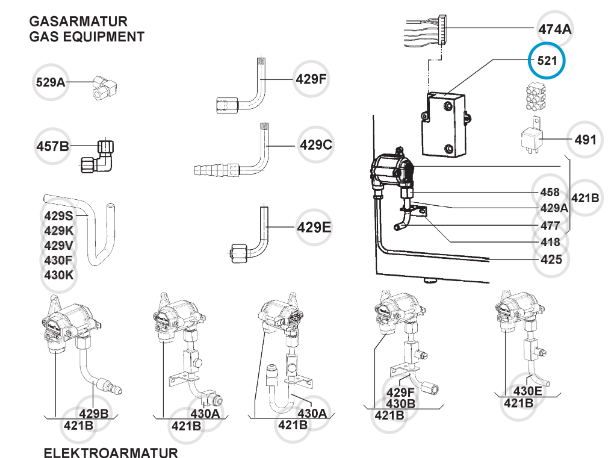 Unitat d'encesa de nevera DOMETIC RM/RMS/RMD