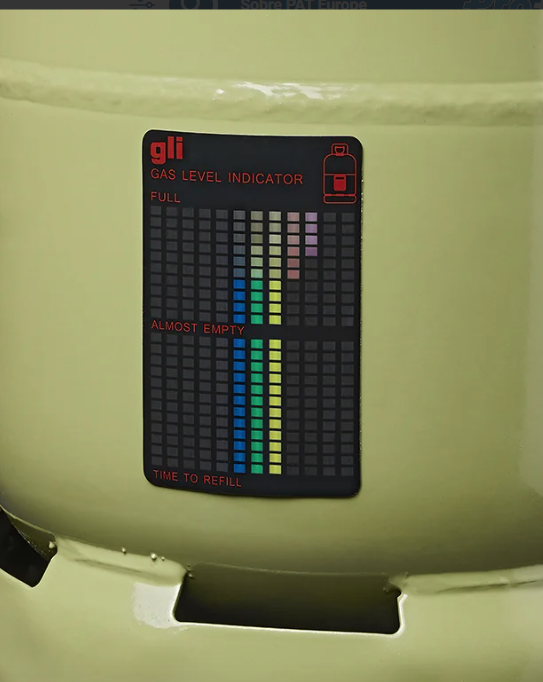 Magnetic gas level indicator