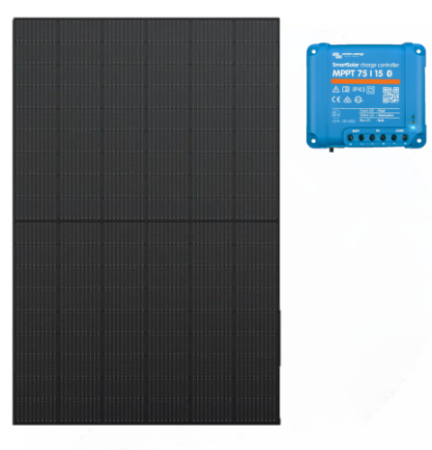 ECOFLOW 400W rigid solar panel + VICTRON MPPT regulator