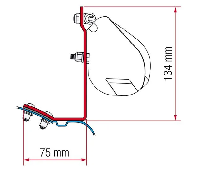 Adaptateur FIAMMA F35 Vito / Vito Marco Polo 638