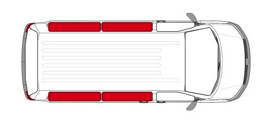 Thermal insulation for the passenger compartment of Spacetourer/Jumpy/Proace... extra-long chassis (L3)