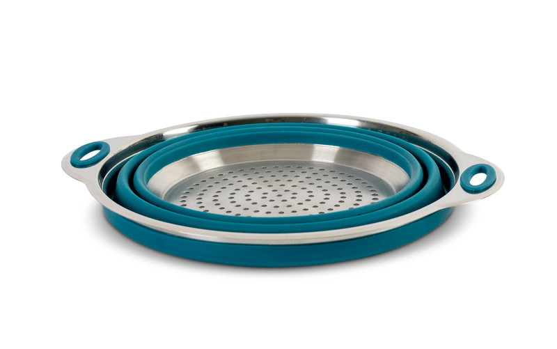 Foldable silicone colander
