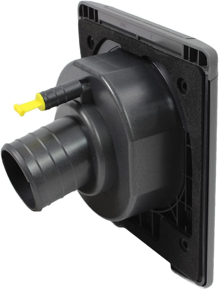 Filling port with magnetic lid - black color