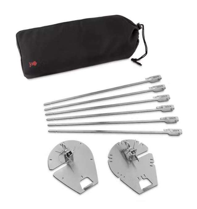 Spieß-Set für drehbaren Drehspieß WEBER CRAFTED