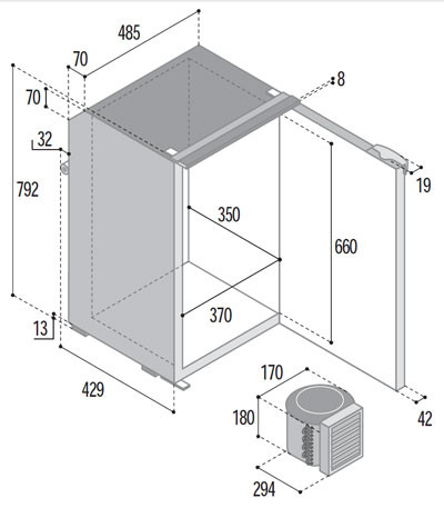 Kühlschrank VITRIFRIGO C95L