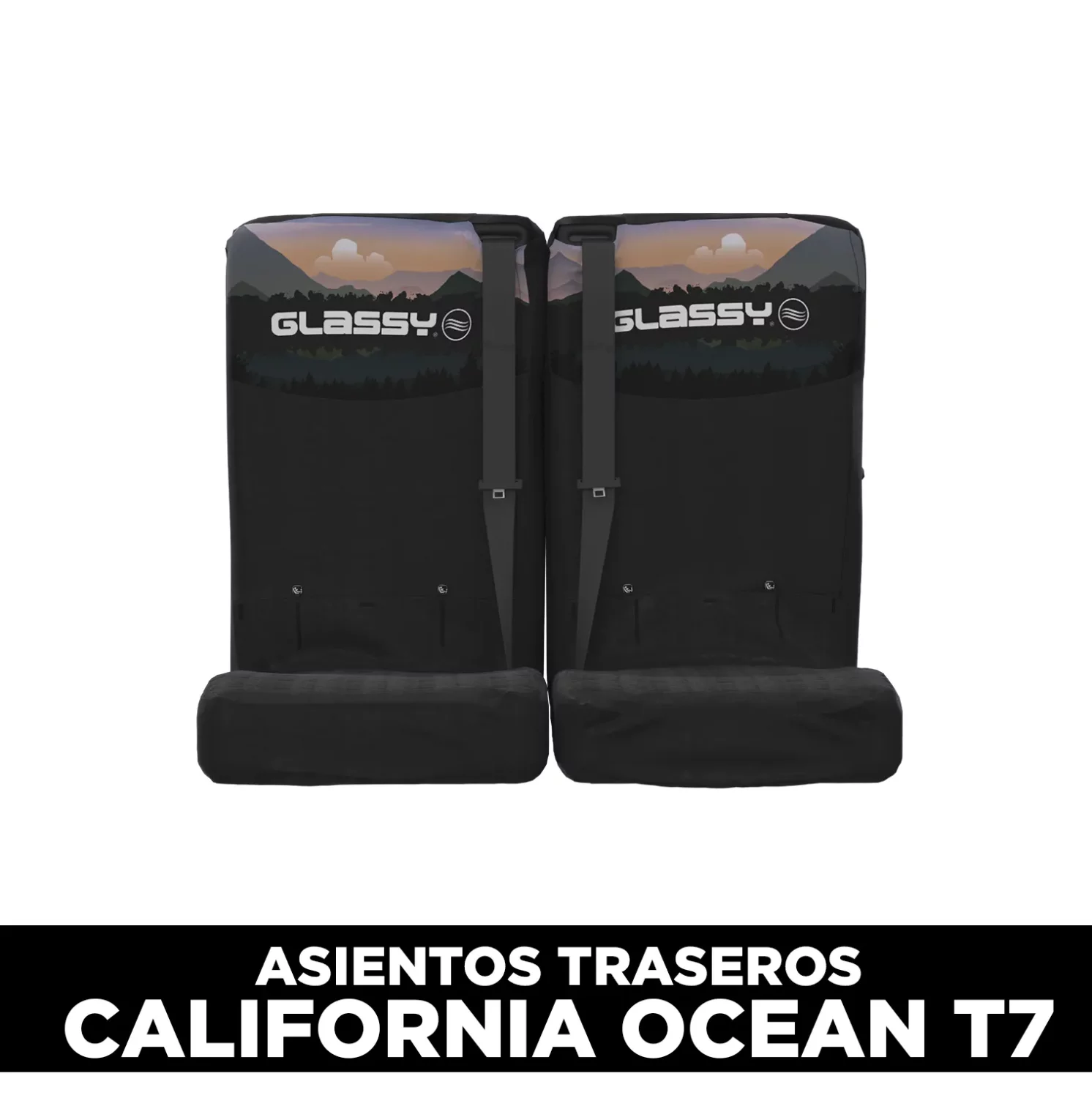 Funda bancada doble trasera GLASSY California Ocean T7 Mountain