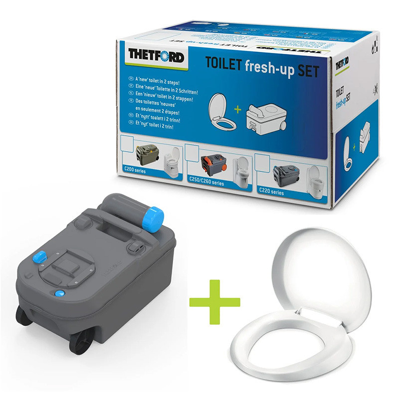 Kit per renovar el WC fix químic de casset THETFORD FreshUp C220 (blau)