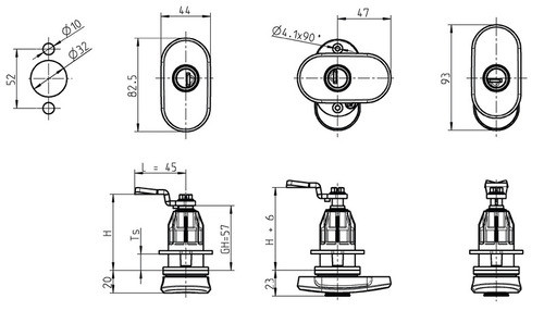 Twist and tension closure Double Red with double optical opening indicator