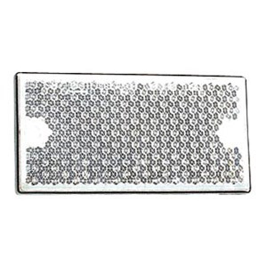 Rectangular white catadioptric reflector