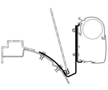 THULE VW T4 awning adapter