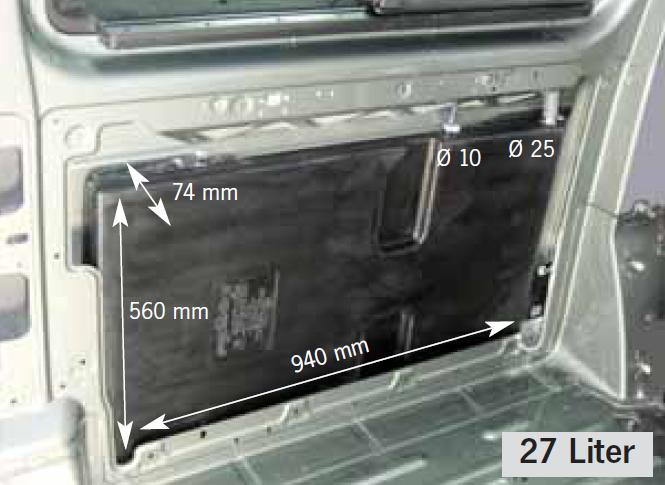 Dipòsit específic VW T5/T6/T6.1 27L