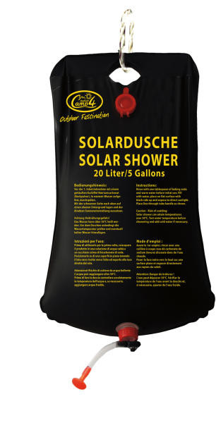 Camping Dusche / Solardusche mit Aufhängevorrichtung, 20 Liter