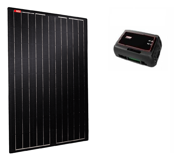 NDS LIGHT SOLAR Semi-flexible solar kit 160W - NDS MPPT controller