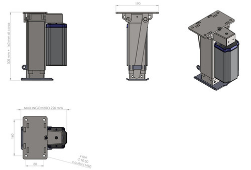 CARBEST AutoLift 4 lifting jacks 5000 kg