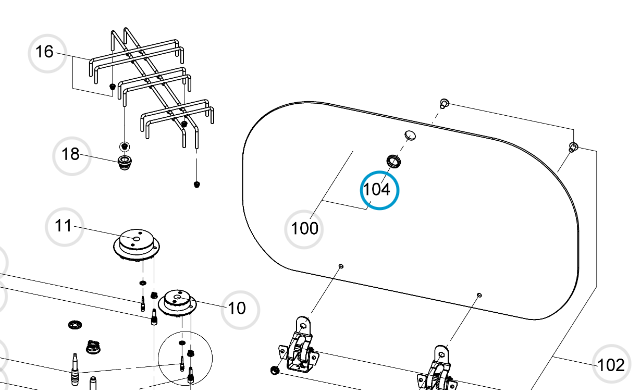 Recanvi DOMETIC anell de protecció per vidres de cuines