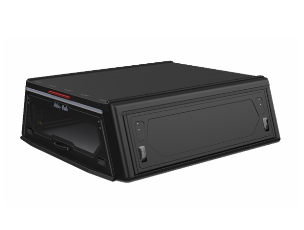 Hardtop ALU-CAB "Contour Next Generation" para Ford Ranger T6 doble cabina de 2012 a 2022 - aluminio negro sin ventanas laterales