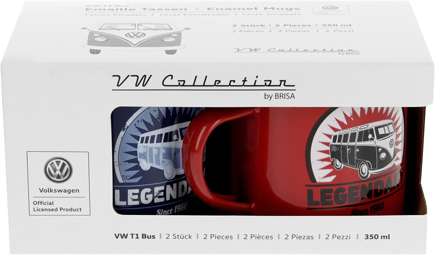 VW enamel mug "Legendary" collection